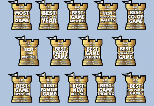 Jaké hry získaly cenu Dice Tower 2017