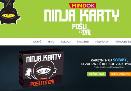 Ninja karty: Pošli to dál je trochu jiná hra, přijměte výzvu